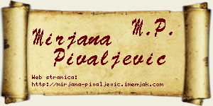 Mirjana Pivaljević vizit kartica
